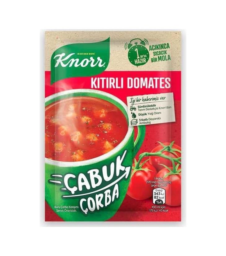 Çabuk Çorba 22gr Kıtırlı Domates 1 Adet