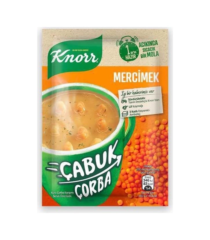 Çabuk Çorba Mercimek- 22gr 1 Adet
