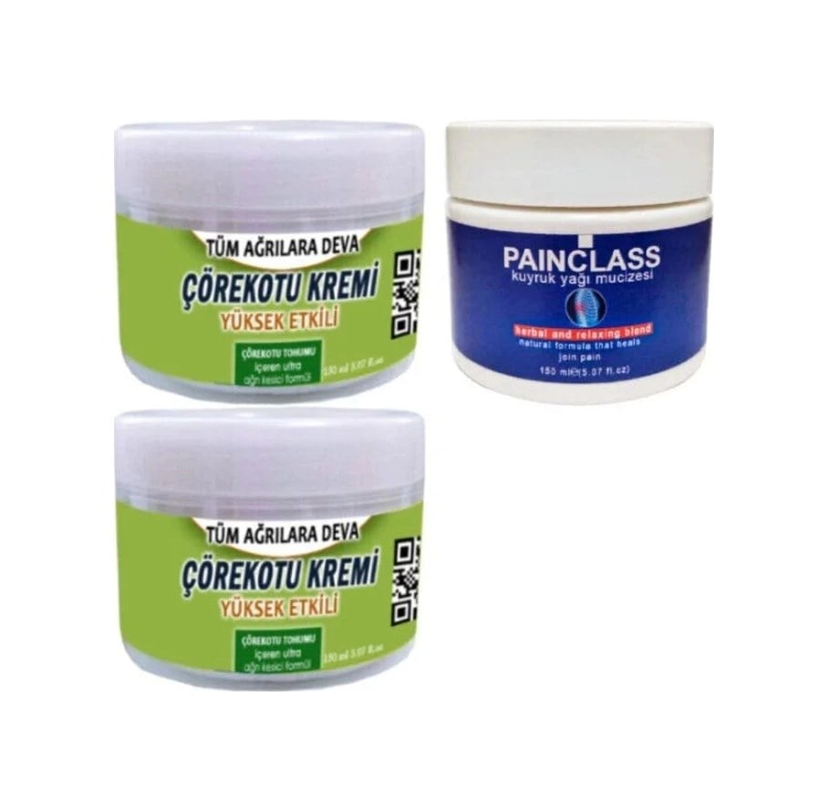 Çörek Otu Krem 2x150 Ml+painclass 150 Ml Kuyruk Yağı Kremi