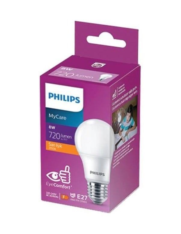 E-27 8w Sarı Led Ampul 1 Adet