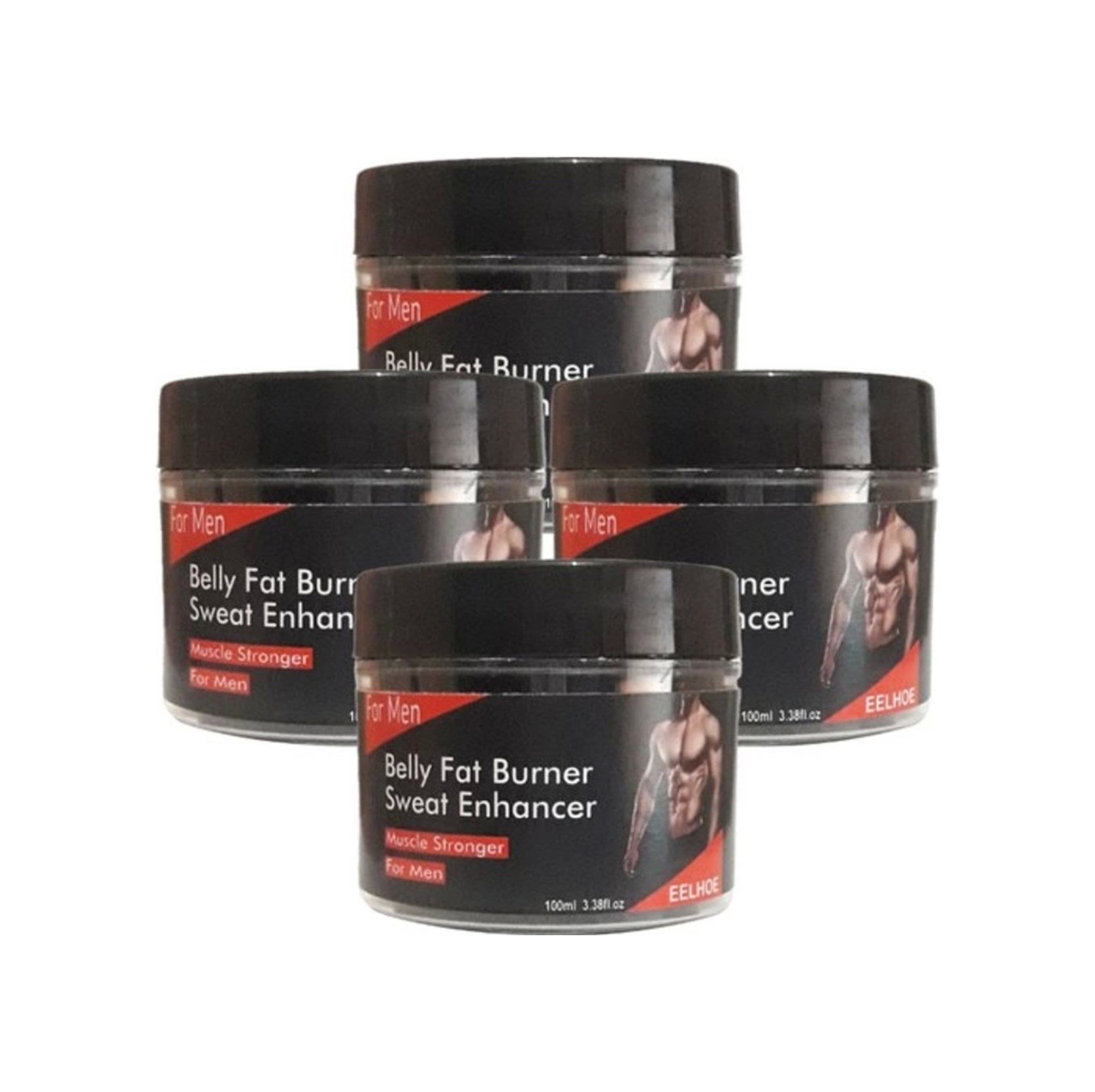 Eelhoe 4'lü Belly Sweat Enhancer Erkeklere Özel Kremi 100 Ml
