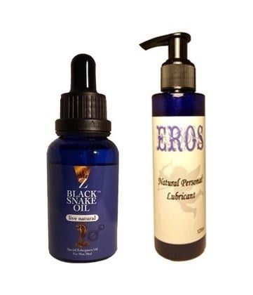 Eros Hintohu Black Snake Erkekler İçin For Men + Eros Natural Personal Lubricant 125 Ml