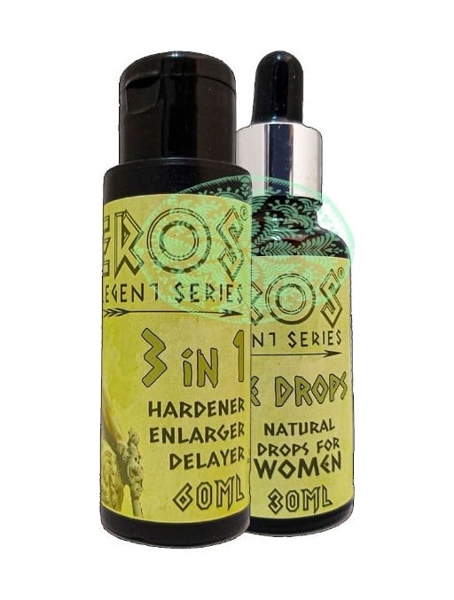 Eros Legent Erkeğe Özeı 3 Özelli Bakım Kremi 60 Ml + Kadınlara Özel Uyarıcıdamıa 30 Ml