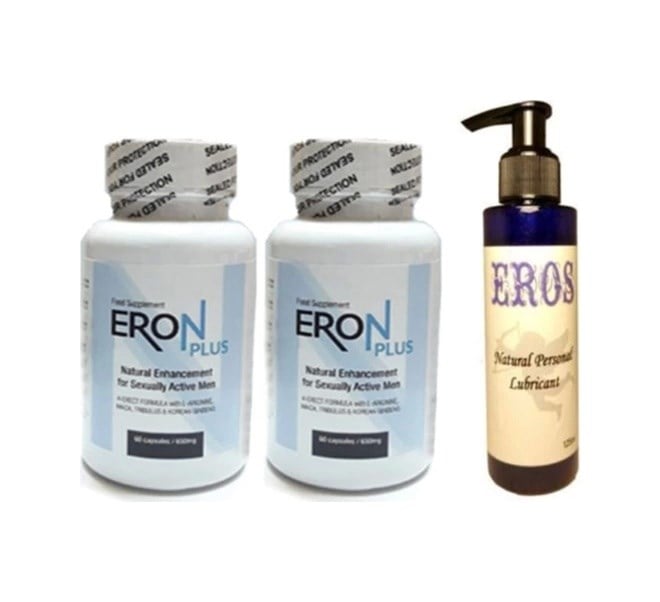 Eros Lubricant 125 Ml + 2adet Eron Plus 60lı Erkeklere Özel