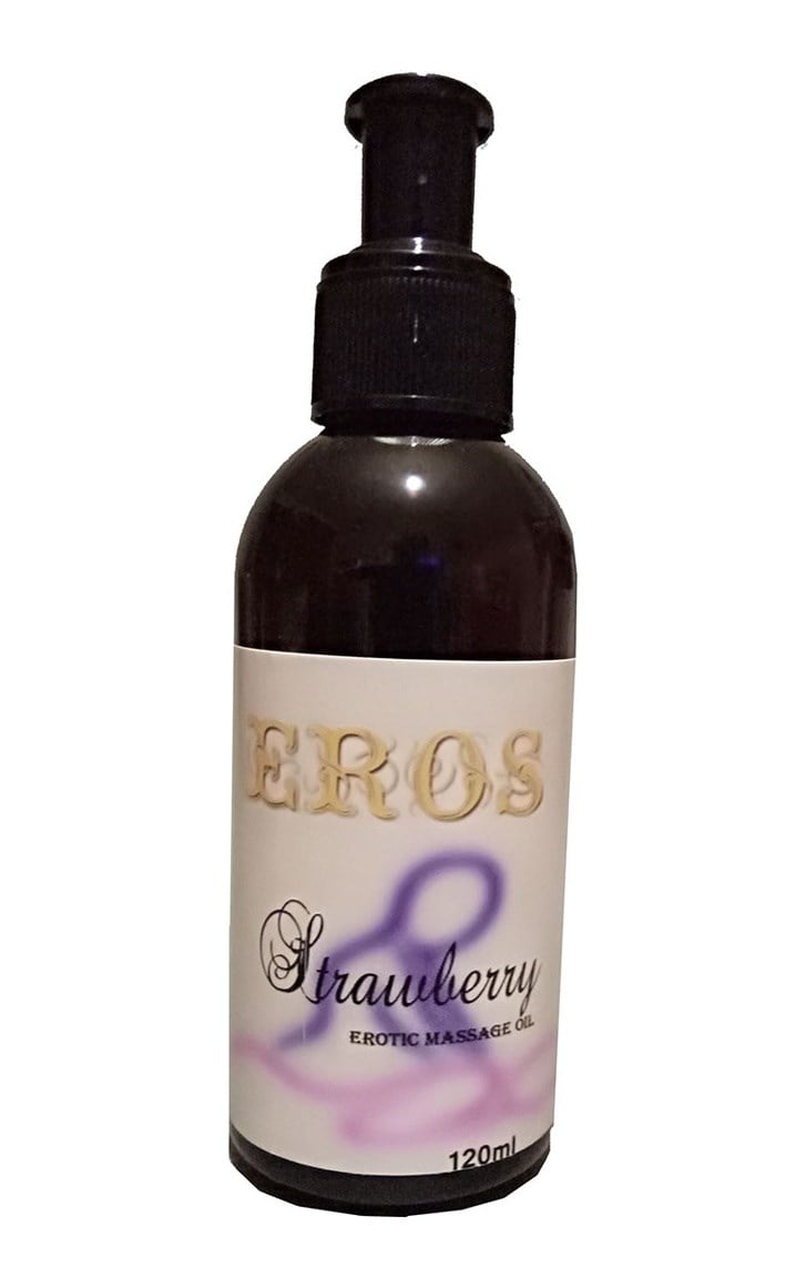 Eros Msgo - Eros Massage 120 Ml Oil Strawberry / Aromatik Çilekli Erottic Masaj Yağı 120 Ml Büyük - Bay Bayan Kullanım