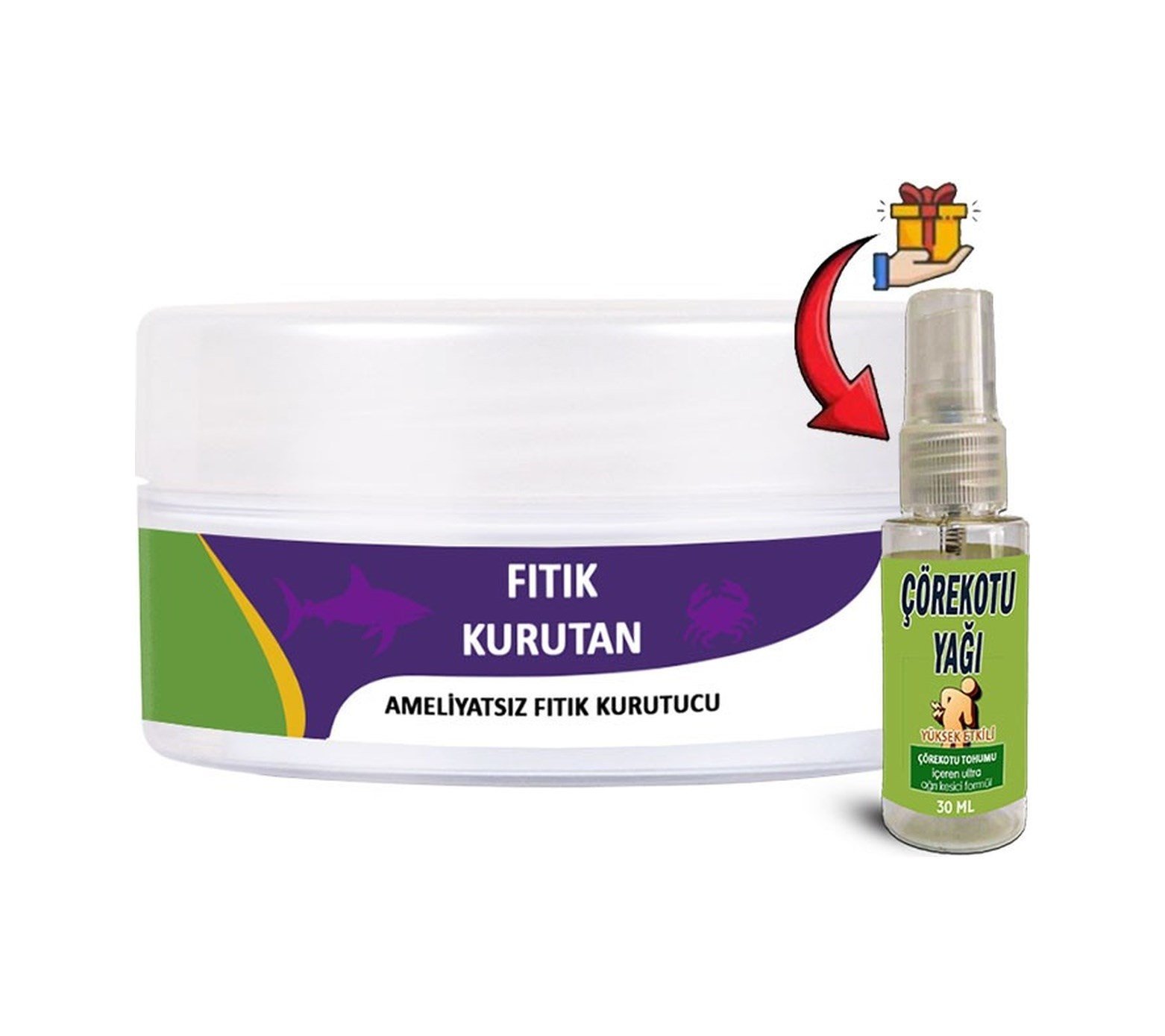 Fıtıkkurutan 1 Tane 50 Ml Krem + Çörek Otu Yağı