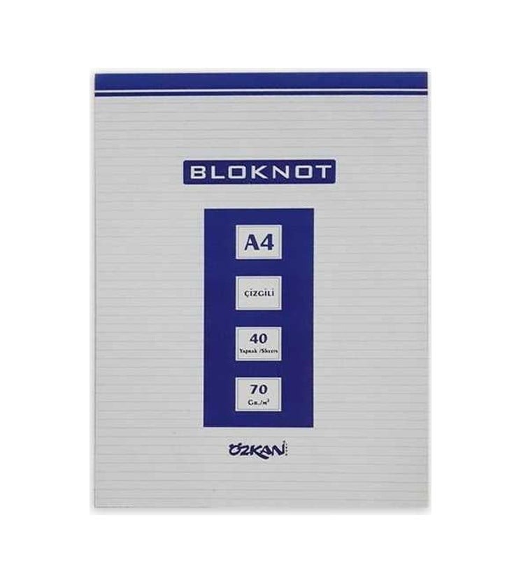 G0379 A4 40 Yaprak Masa Bloknot Çizgili 1 Adet