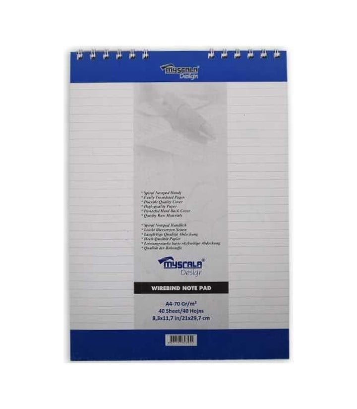 G0396 A4 40 Yaprak Spiralli Bloknot Çizgili 1 Adet