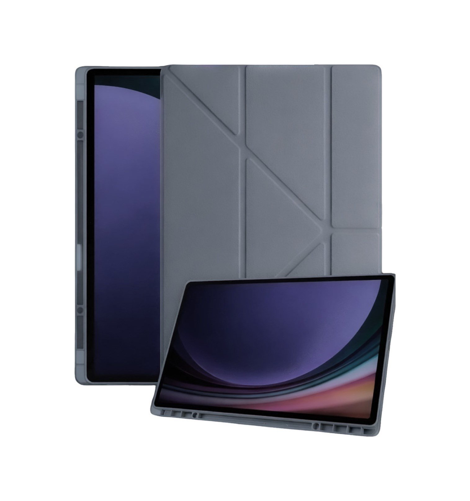 Galaxy X730 Tab S11 Kalemlikli Mars Tablet Kılıfı - Koyu Gri Arka Kapak Lacivert