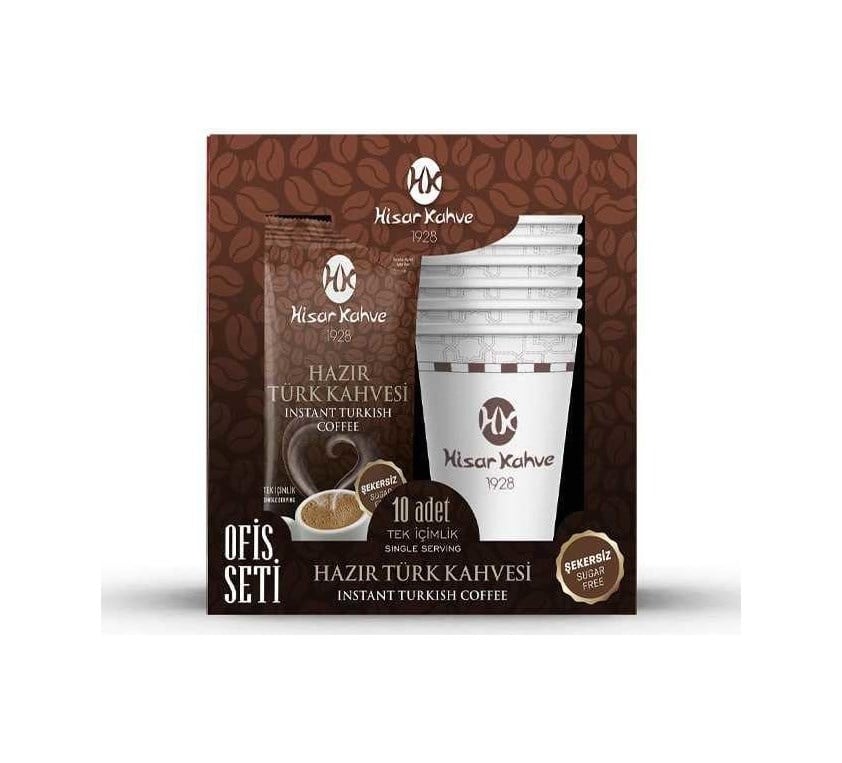 Hazır Türk Kahvesi Ofis Seti Şekersiz 10lu Diğer