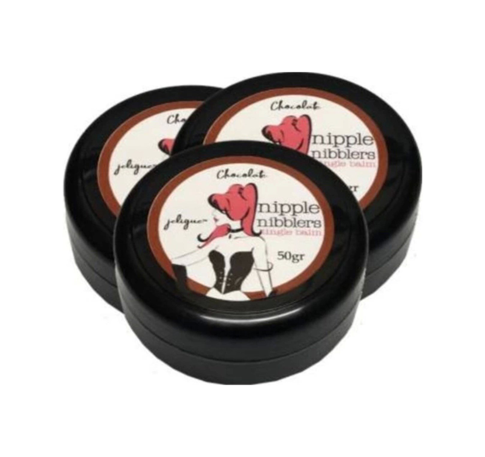 Hintohu Nipple Nibblers Tingle Balm Chocolate Flavored 50ml Çikolatalı Göğüs Bakım Kremi 3 Adet