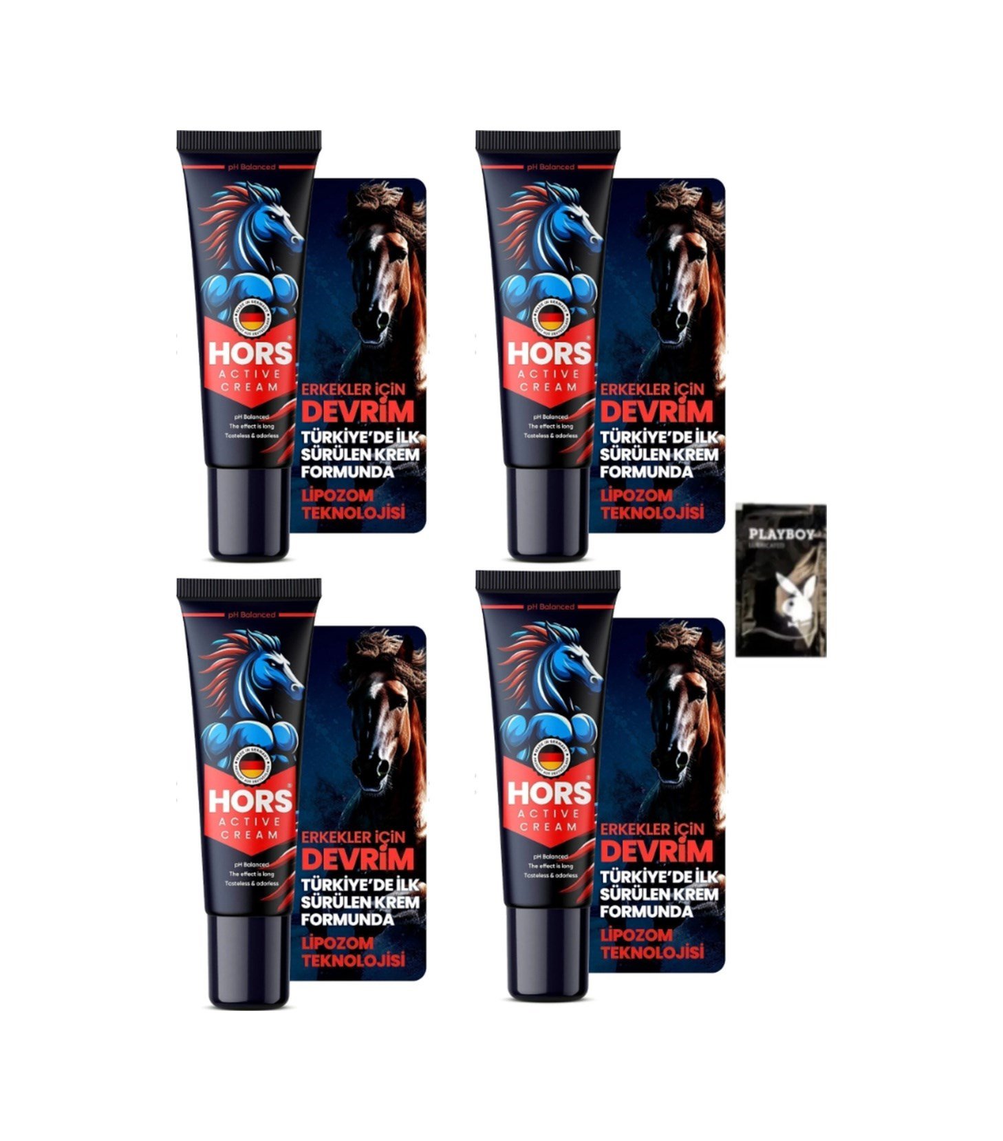Hors Active Cream Gecikme Ve Sertleşme P.enis Kremi 50ml 4 Adet 1 Adet Jel