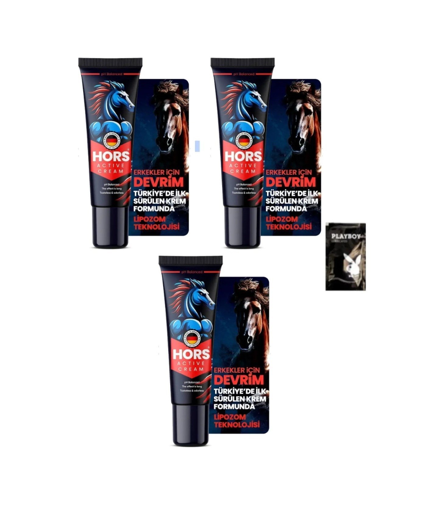 Hors Active Cream P.enis Kremi 50ml 3 Adet + 1 Adet Jel