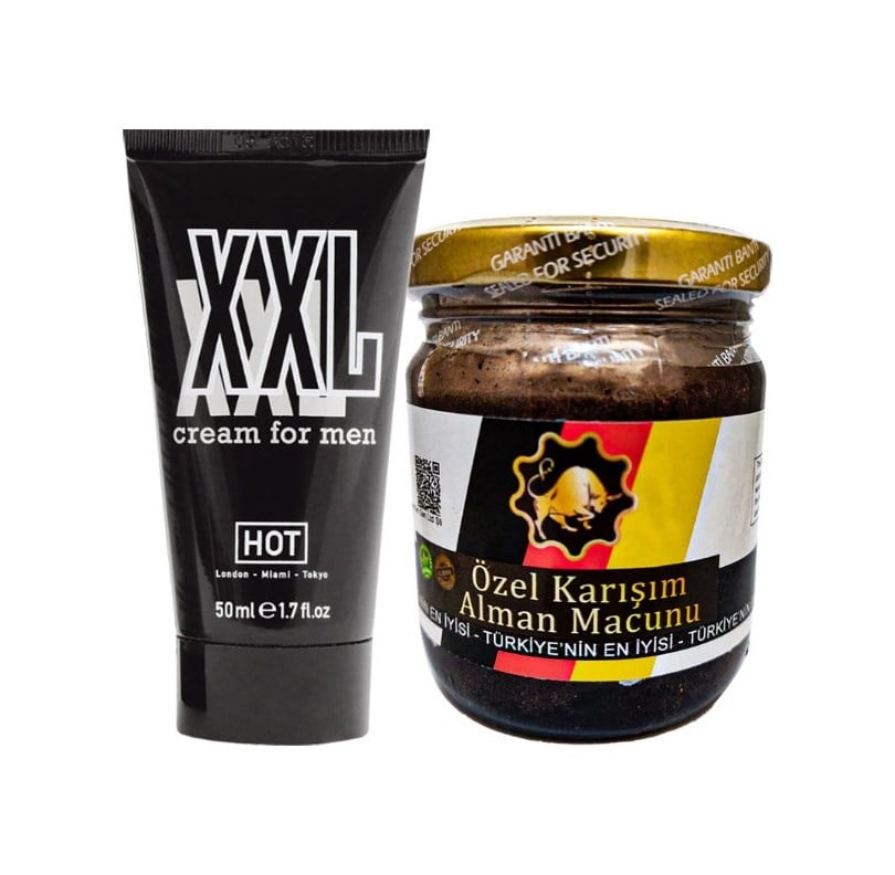 Hotxxl 50 Ml Erkeğe Krem + Erkeğe 240 Gr Alman Macunu
