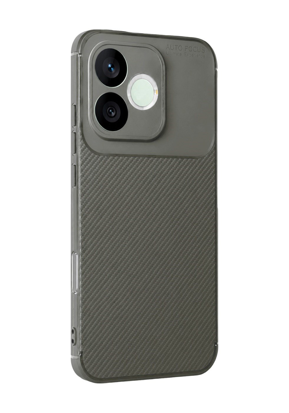 Huawei Honor 600 Lite Uyumlu Auto Focus Karbon Kapak - Gri Belirtilmemiş