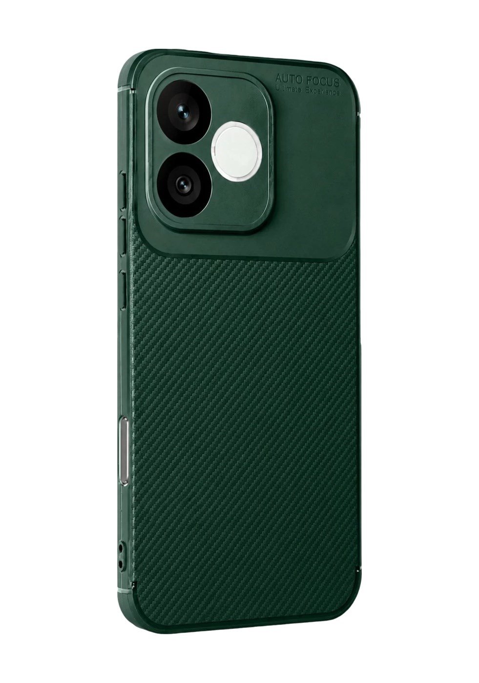 Huawei Honor 600 Lite Uyumlu Auto Focus Karbon Kapak - Koyu Yeşil Belirtilmemiş