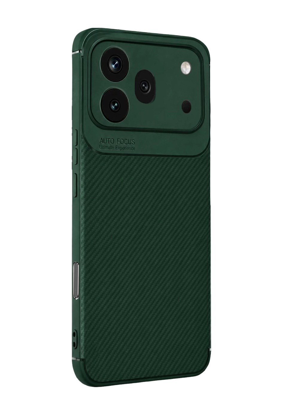 Huawei Honor 600 Pro Uyumlu Auto Focus Karbon Kapak - Koyu Yeşil Belirtilmemiş