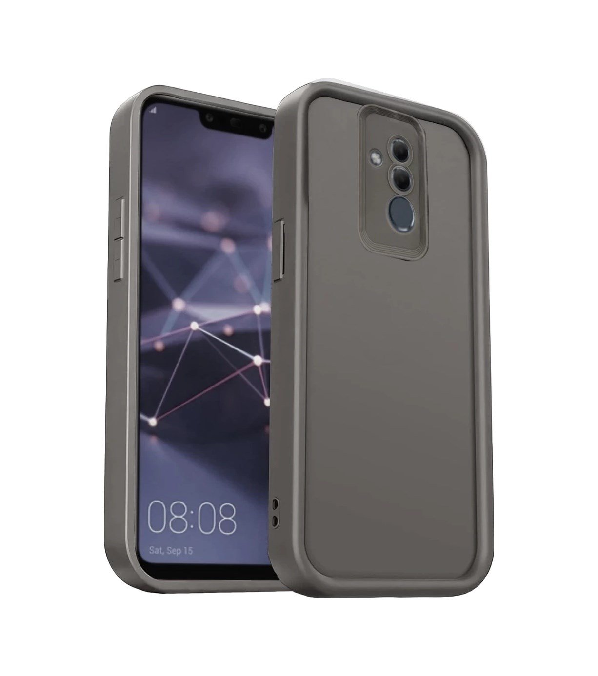 Huawei Mate 20 Lite Uyumlu Kılıf Viera Silikon - Gri Belirtilmemiş