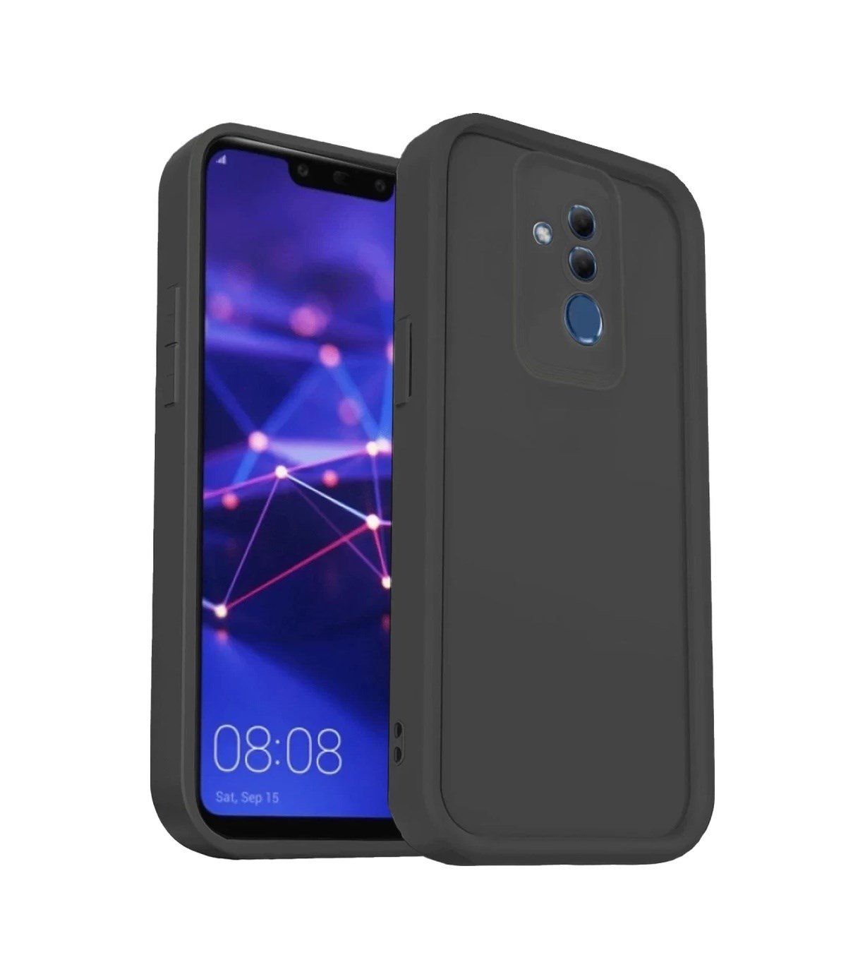 Huawei Mate 20 Lite Uyumlu Kılıf Viera Silikon - Siyah Belirtilmemiş
