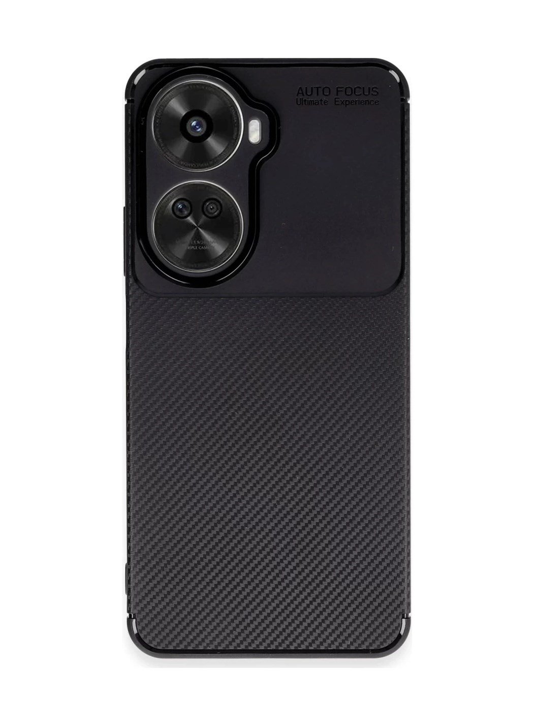 Huawei Nova 12 Se Uyumlu Kılıf Auto Focus Karbon Kapak - Siyah Belirtilmemiş