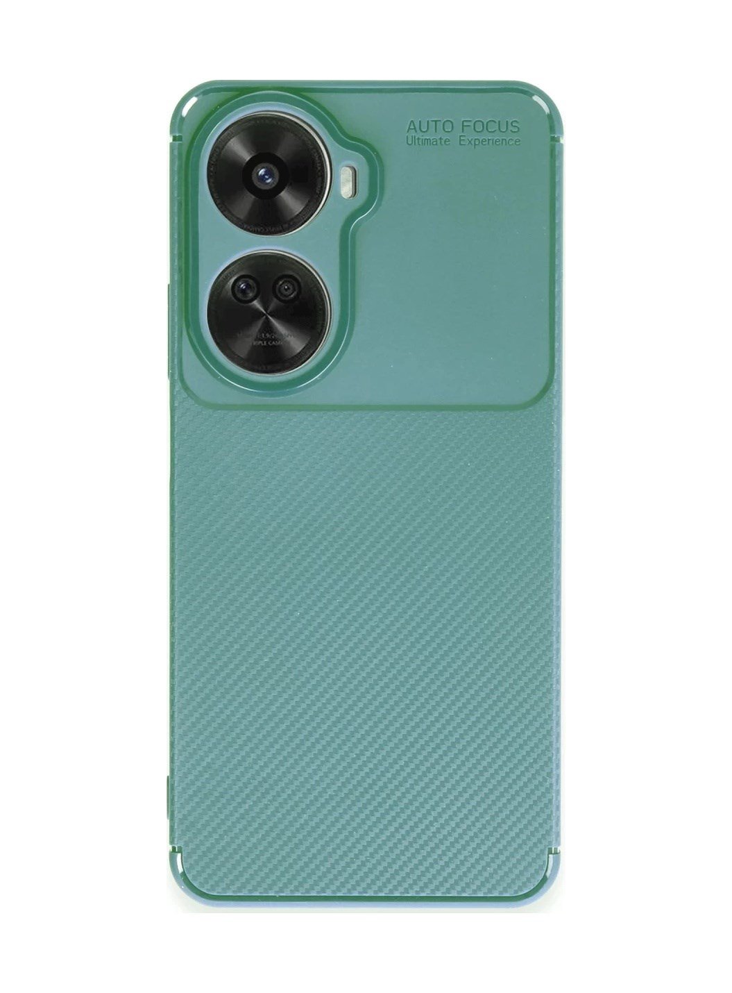 Huawei Nova 12 Se Uyumlu Kılıf Auto Focus Karbon Kapak - Koyu Yeşil Belirtilmemiş