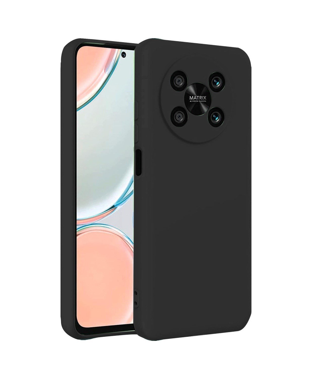 Huawei Nova Y90 Uyumlu Kılıf First Silikon - Siyah Belirtilmemiş