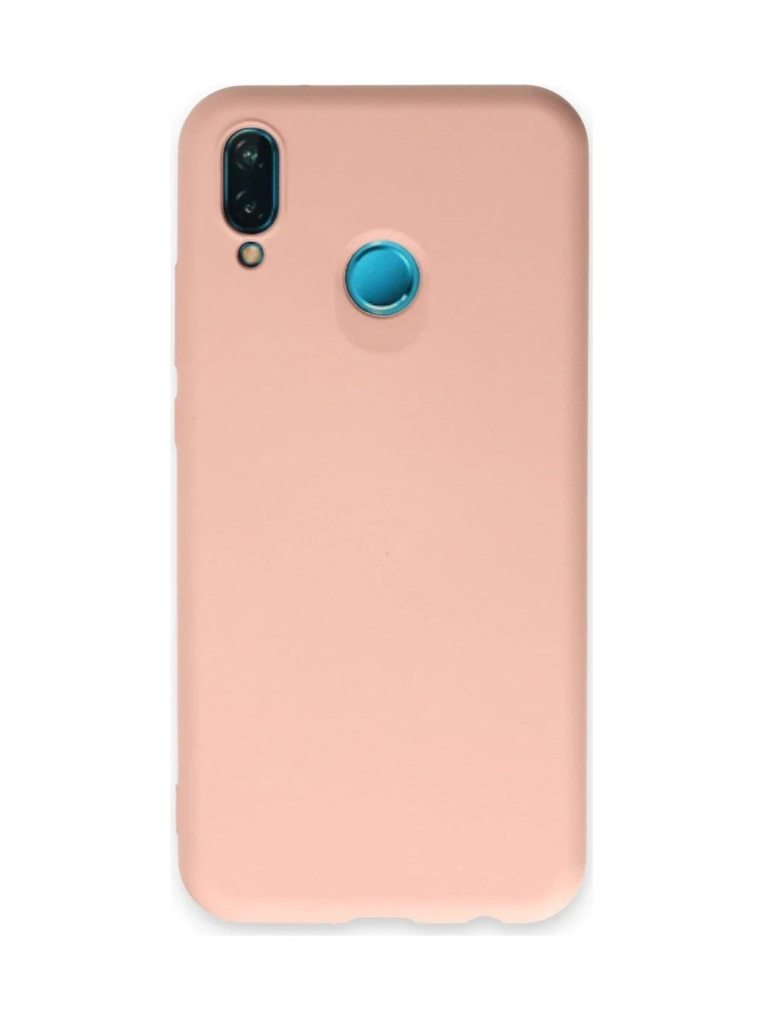 Huawei P20 Lite Kılıf Nano İçi Kadife Silikon - Pudra 0.2M-Çok Renkli