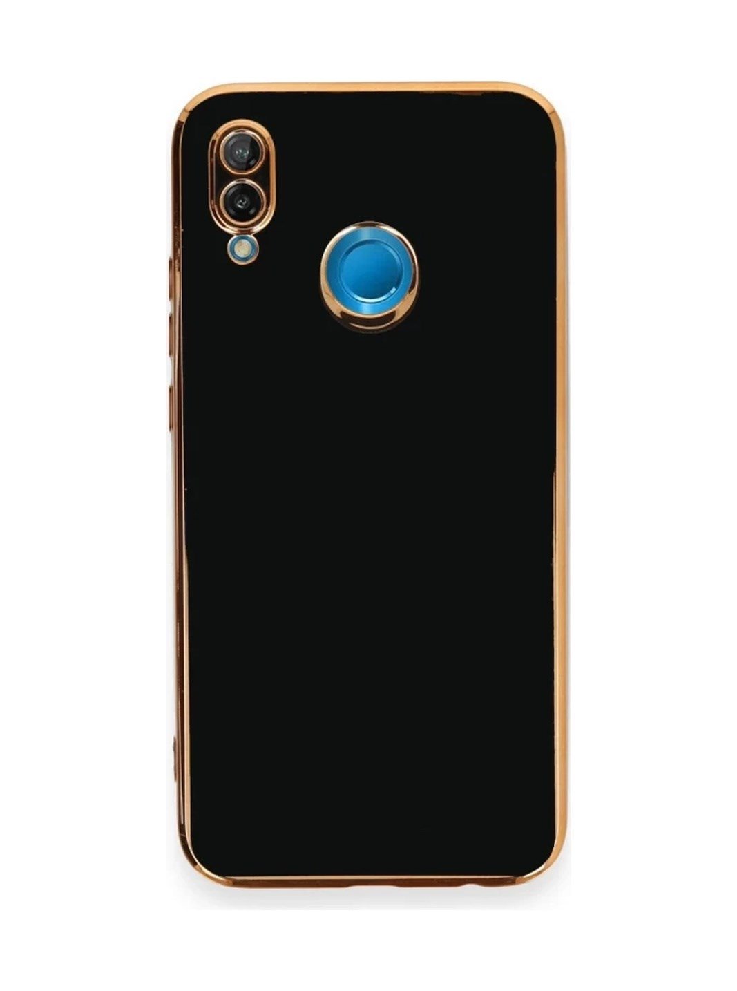 Huawei P20 Lite Uyumlu Kılıf Volet Silikon - Siyah Belirtilmemiş