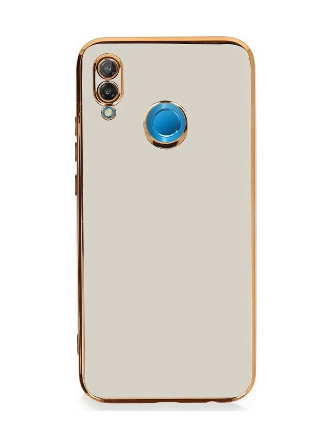 Huawei P20 Lite Uyumlu Kılıf Volet Silikon - Beyaz Belirtilmemiş