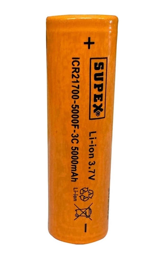 Icr21700-5000f-3c Lityum Ion 3.7v 5000mah 3c Deşarj Akımı Düz Kafa Pil
