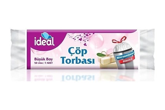 İdeal Büzgülü Çöp Torbası B.boy B.sabun