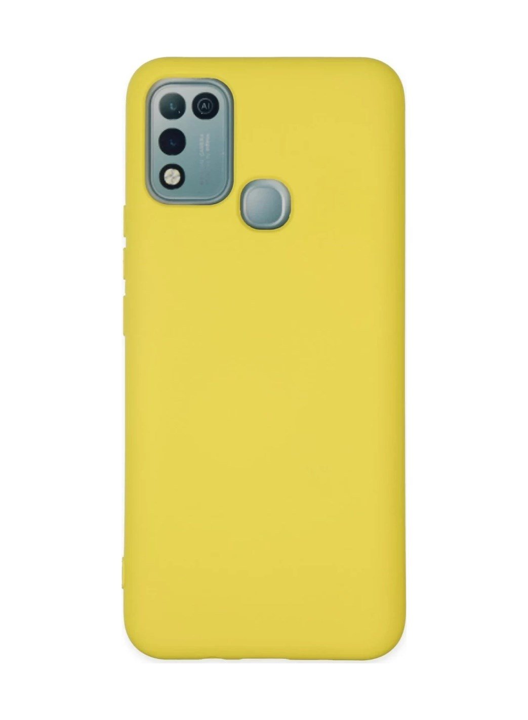 İnfinix Hot 10 Play Uyumlu Kılıf Nano İçi Kadife Silikon - Sarı Belirtilmemiş