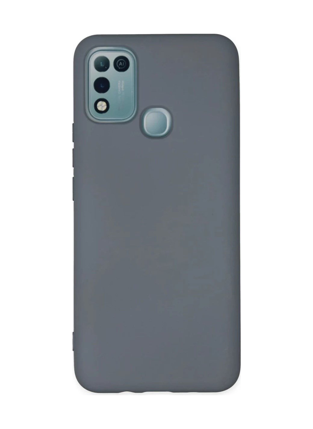 İnfinix Hot 10 Play Uyumlu Kılıf Nano İçi Kadife Silikon - Gri Belirtilmemiş