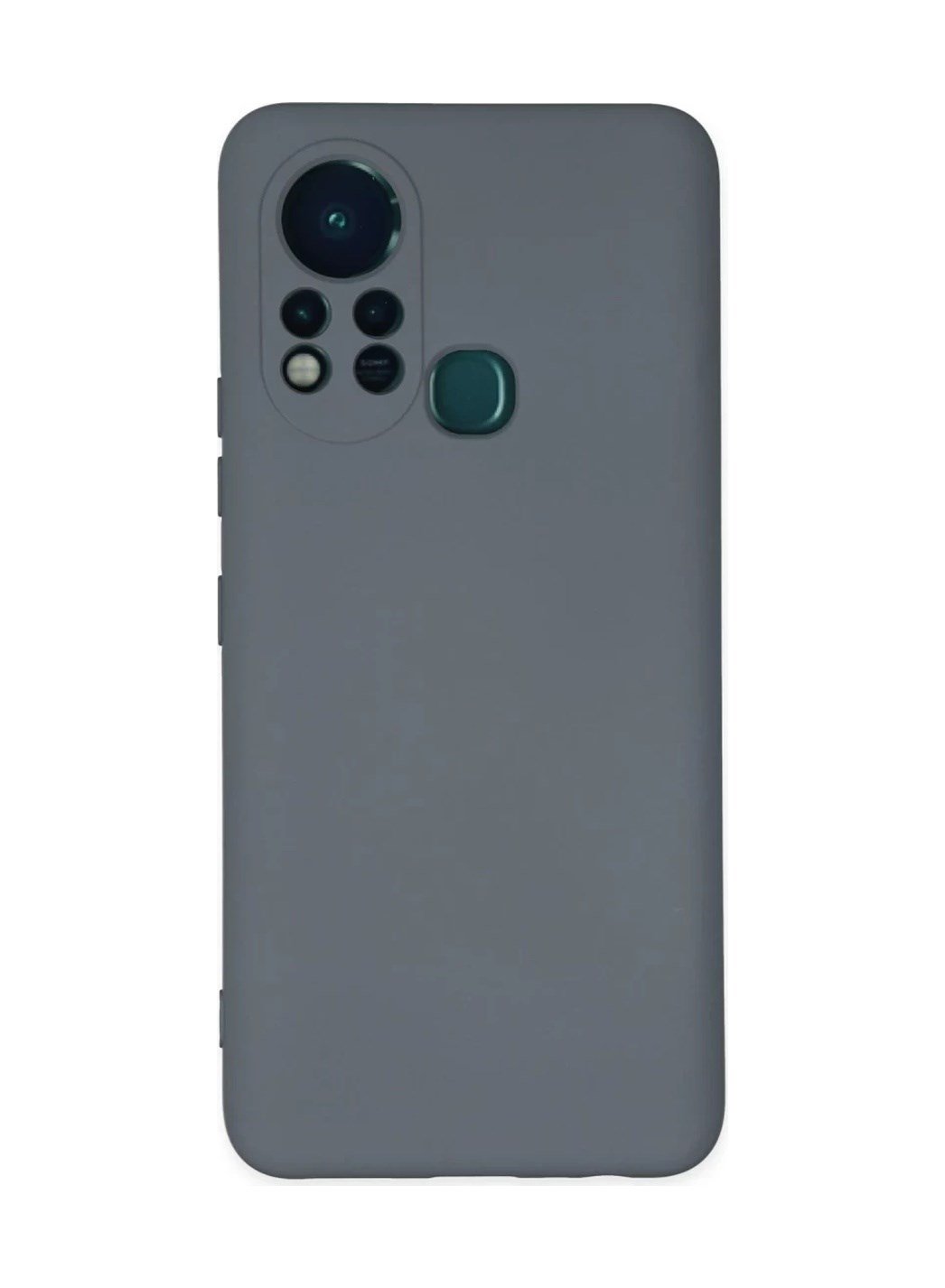 İnfinix Hot 11s Uyumlu Kılıf Nano İçi Kadife Silikon - Gri Belirtilmemiş