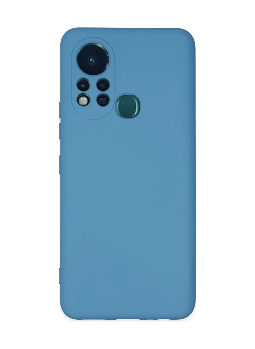 İnfinix Hot 11s Uyumlu Kılıf Nano İçi Kadife Silikon - Mavi Belirtilmemiş