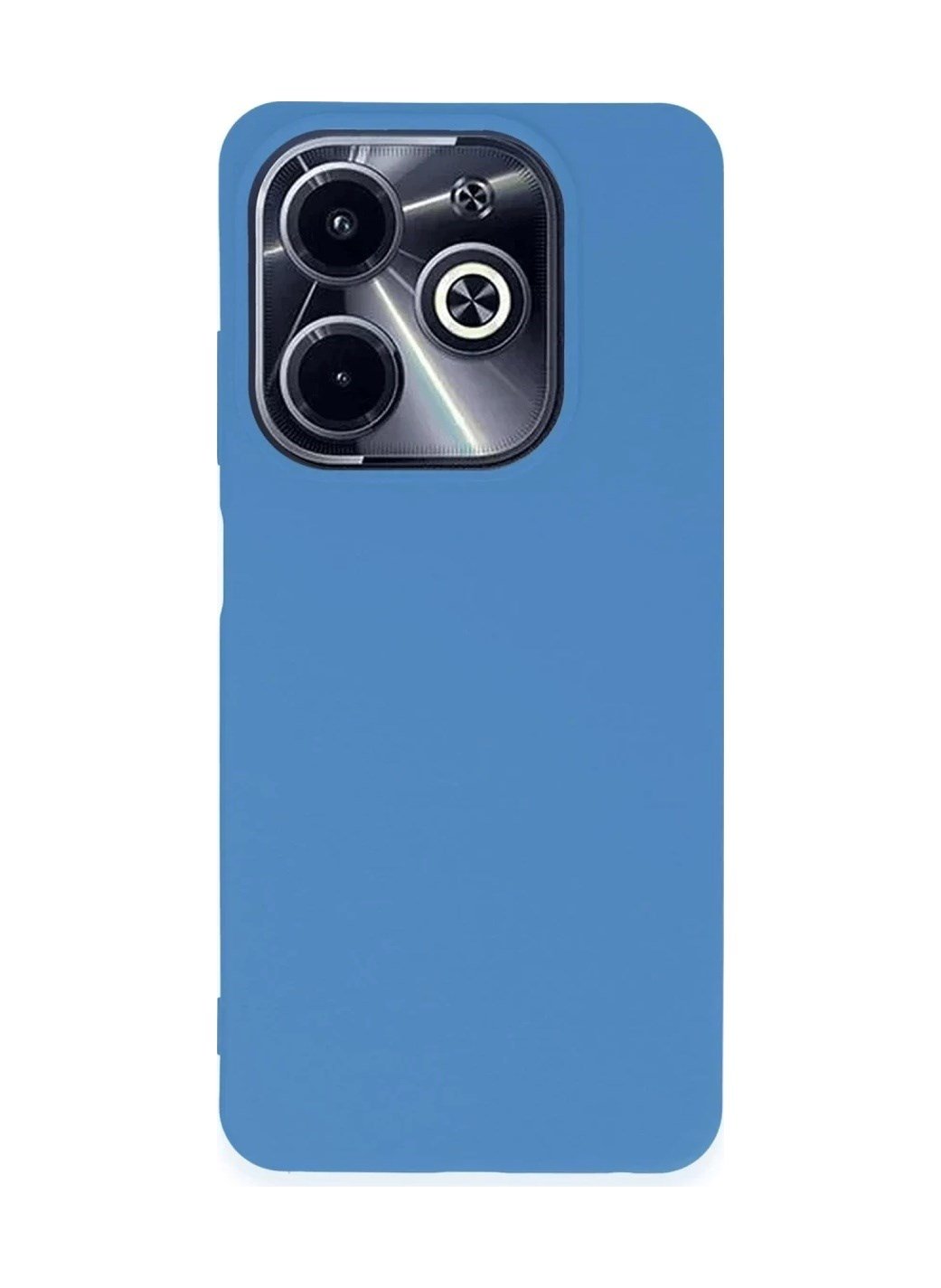 İnfinix Hot 40i Uyumlu Kılıf First Silikon - Mavi Belirtilmemiş