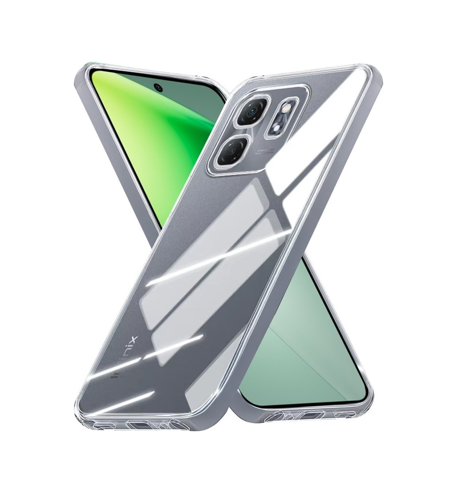 İnfinix Smart 9 Uyumlu Kılıf Lüx Şeffaf Silikon Belirtilmemiş