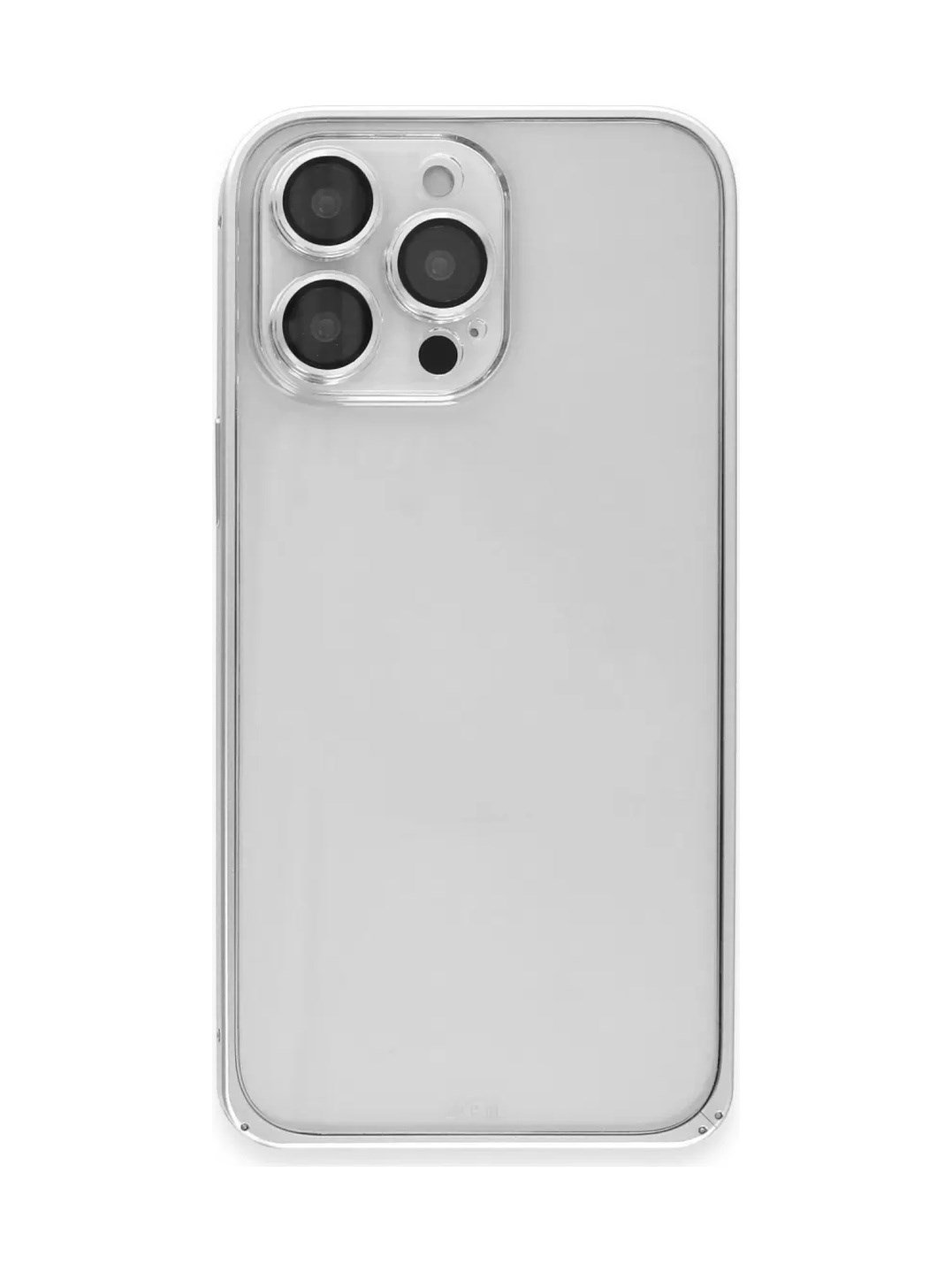 Joko Apple Uyumlu iPhone 15 Pro Max Uyumlu Metal Bumper Mat Kapak - Gümüş Belirtilmemiş