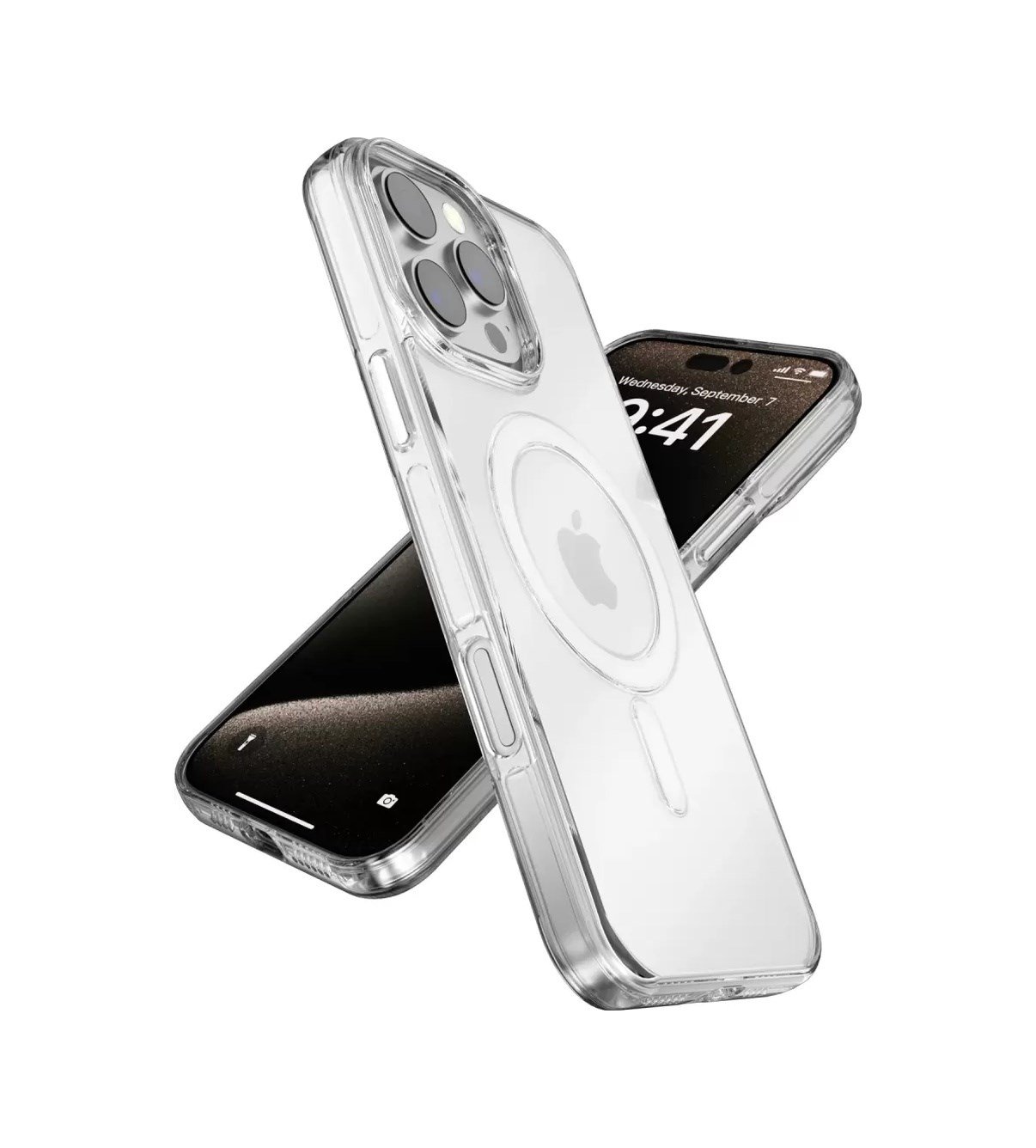 Joko Apple Uyumlu iPhone 16 Pro Max Uyumlu Gleam Pc Sert Magsafe Kılıf - Şeffaf-siyah Belirtilmemiş