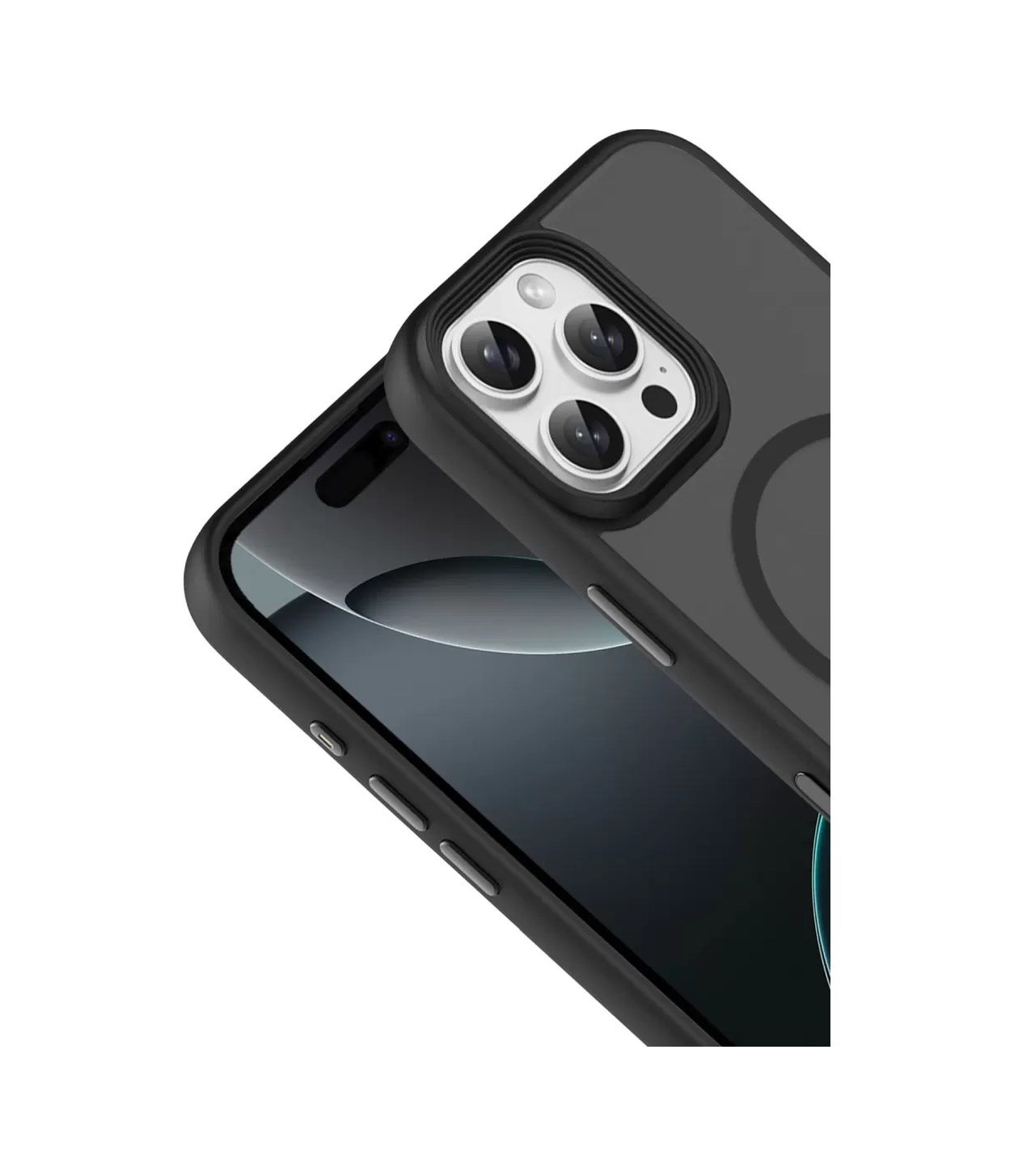 Joko Apple Uyumlu iPhone 16 Pro Max Uyumlu Megane Magsafe Kapak - Siyah Belirtilmemiş
