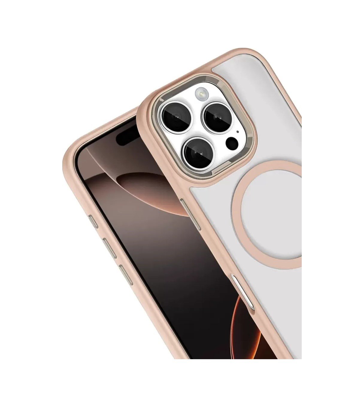 Joko Apple Uyumlu iPhone 16 Pro Max Uyumlu Terea Magsafe Kapak - Gold Belirtilmemiş