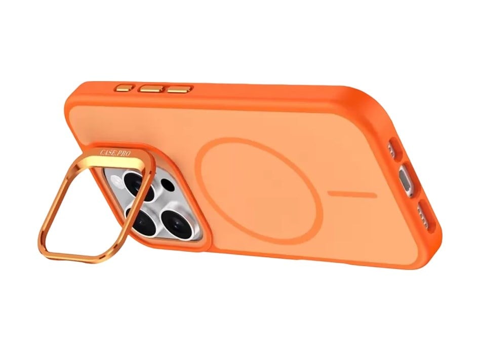 Joko Apple Uyumlu iPhone 16 Pro Max Uyumlu Flexa Magsafe Kapak - Turuncu Belirtilmemiş