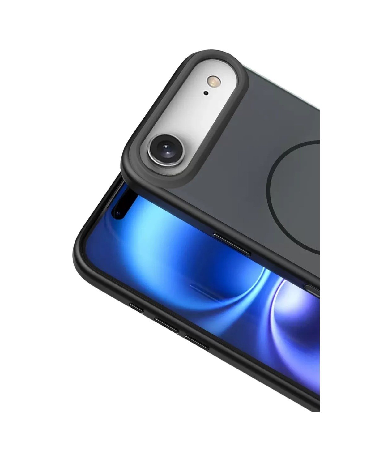 Joko Apple Uyumlu iPhone 17 Air Uyumlu Neva Magsafe Kapak - Siyah Belirtilmemiş