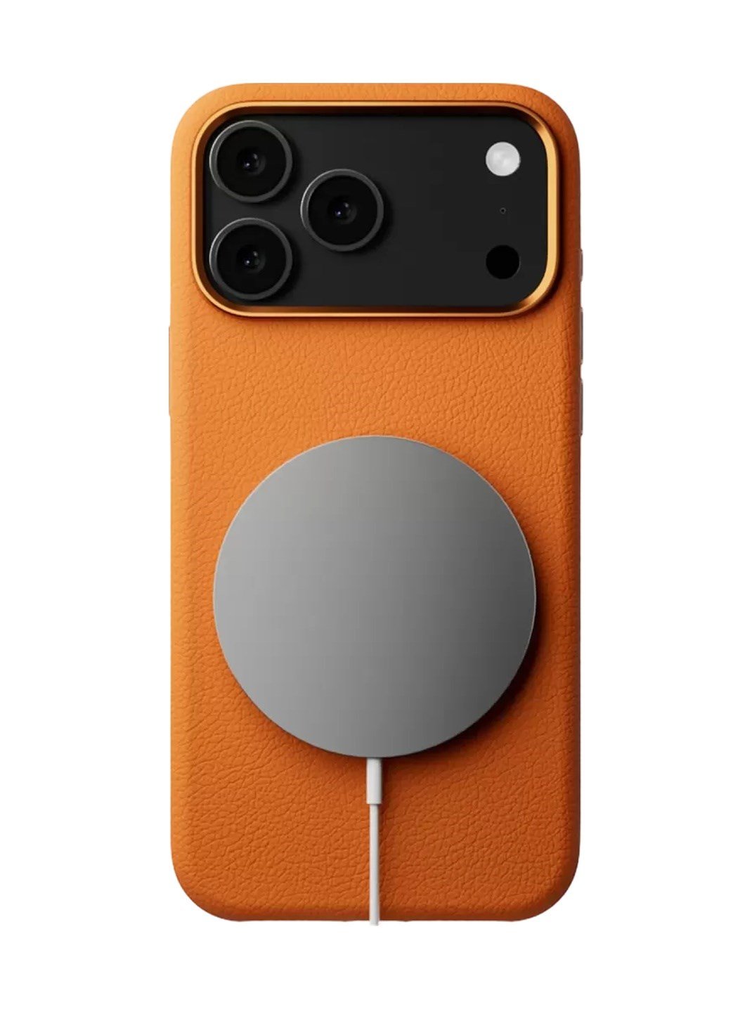Joko Apple Uyumlu iPhone 17 Pro Uyumlu Wonder Deri Magsafe Kapak - Turuncu Belirtilmemiş