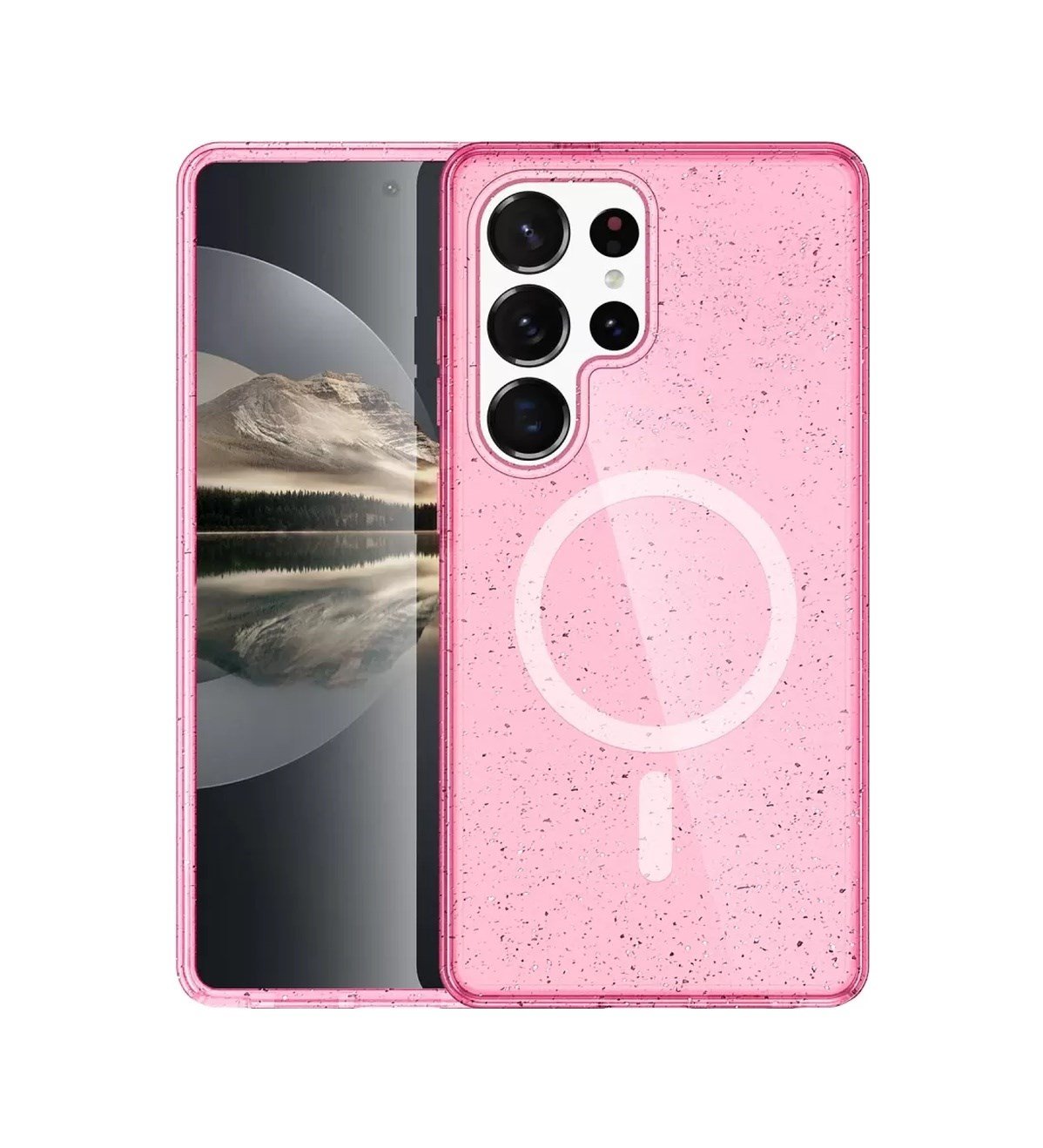 Joko Samsung Galaxy S25 Ultra Uyumlu Star Magsafe Kapak - Pembe Belirtilmemiş