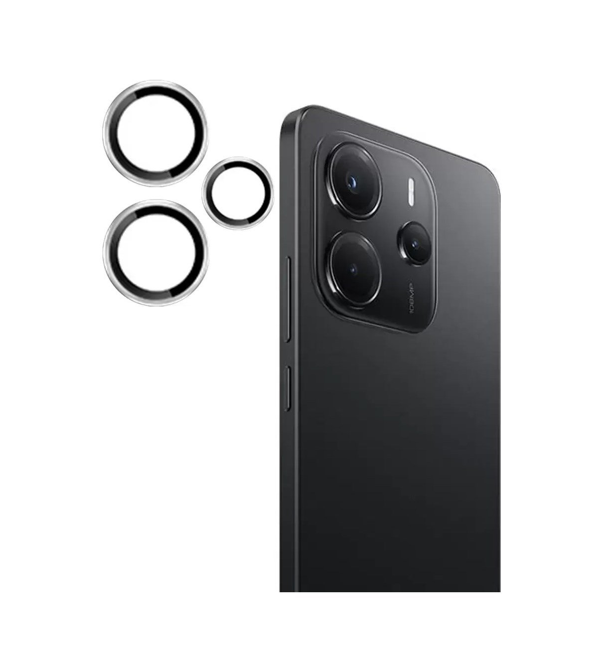 Joko Xiaomi Redmi Note 14 4g Uyumlu Pvd Metal Kamera Lens - Gümüş