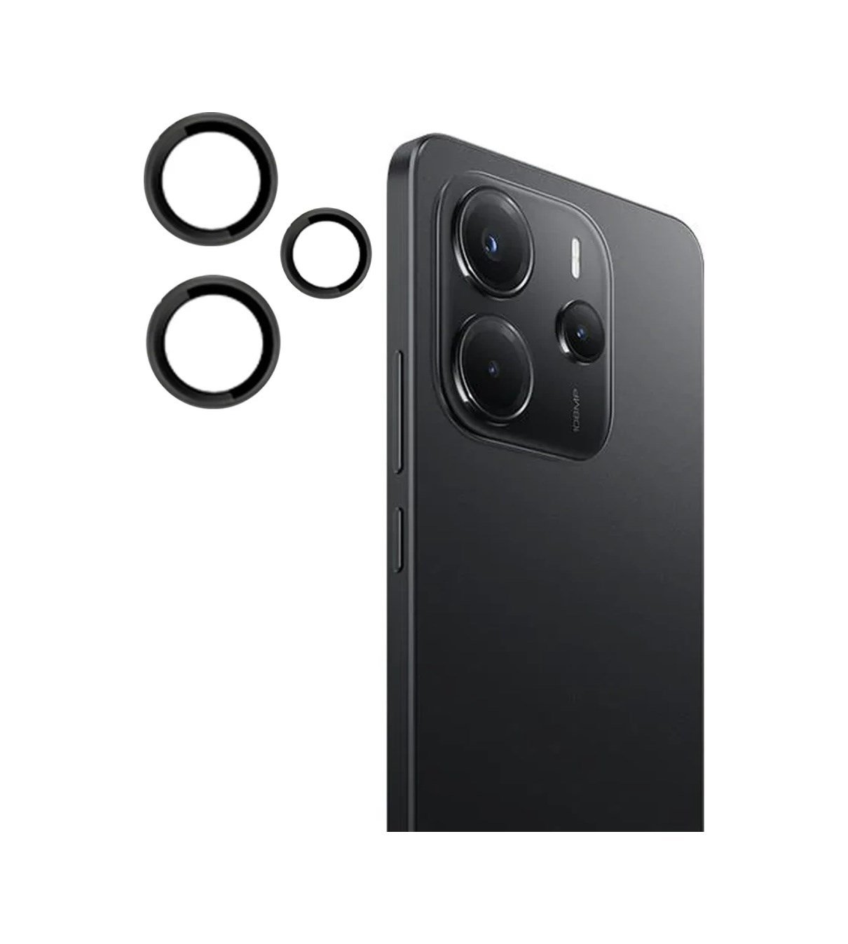 Joko Xiaomi Redmi Note 14 4g Uyumlu Pvd Metal Kamera Lens - Siyah
