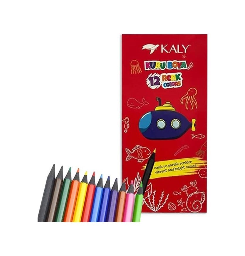 Kaly Art.612 12li Kuru Boya Çok Renkli