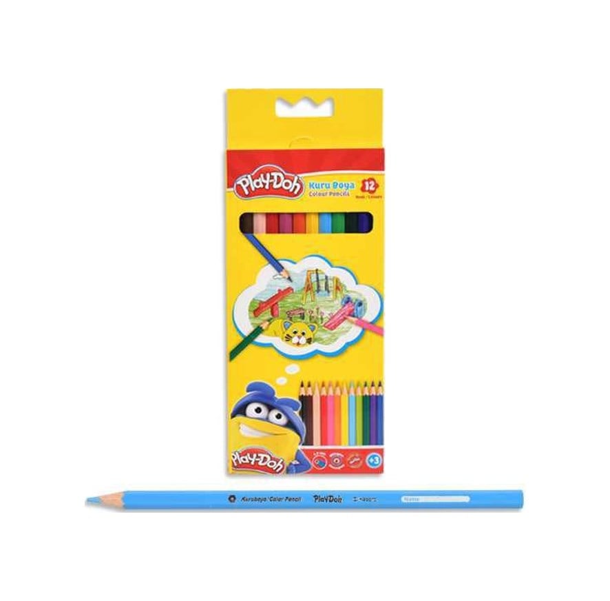 Ku001 12 Li Kuru Boya Tam Boy Çok Renkli
