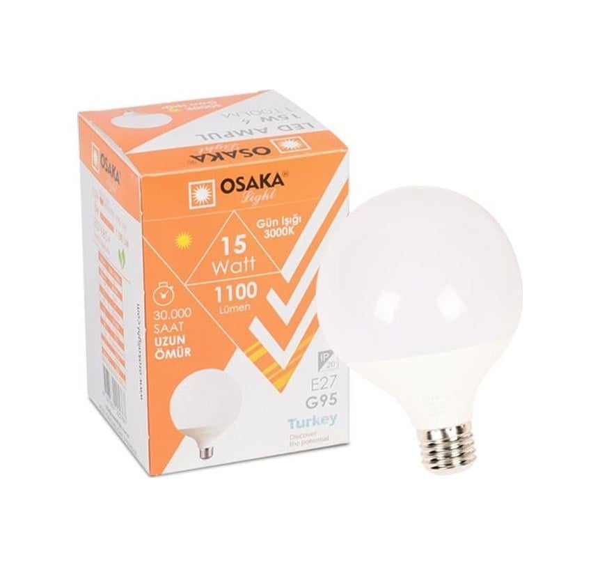 Ledp015 G95 15w G.ısıgı Glop Led Ampul 1 Adet